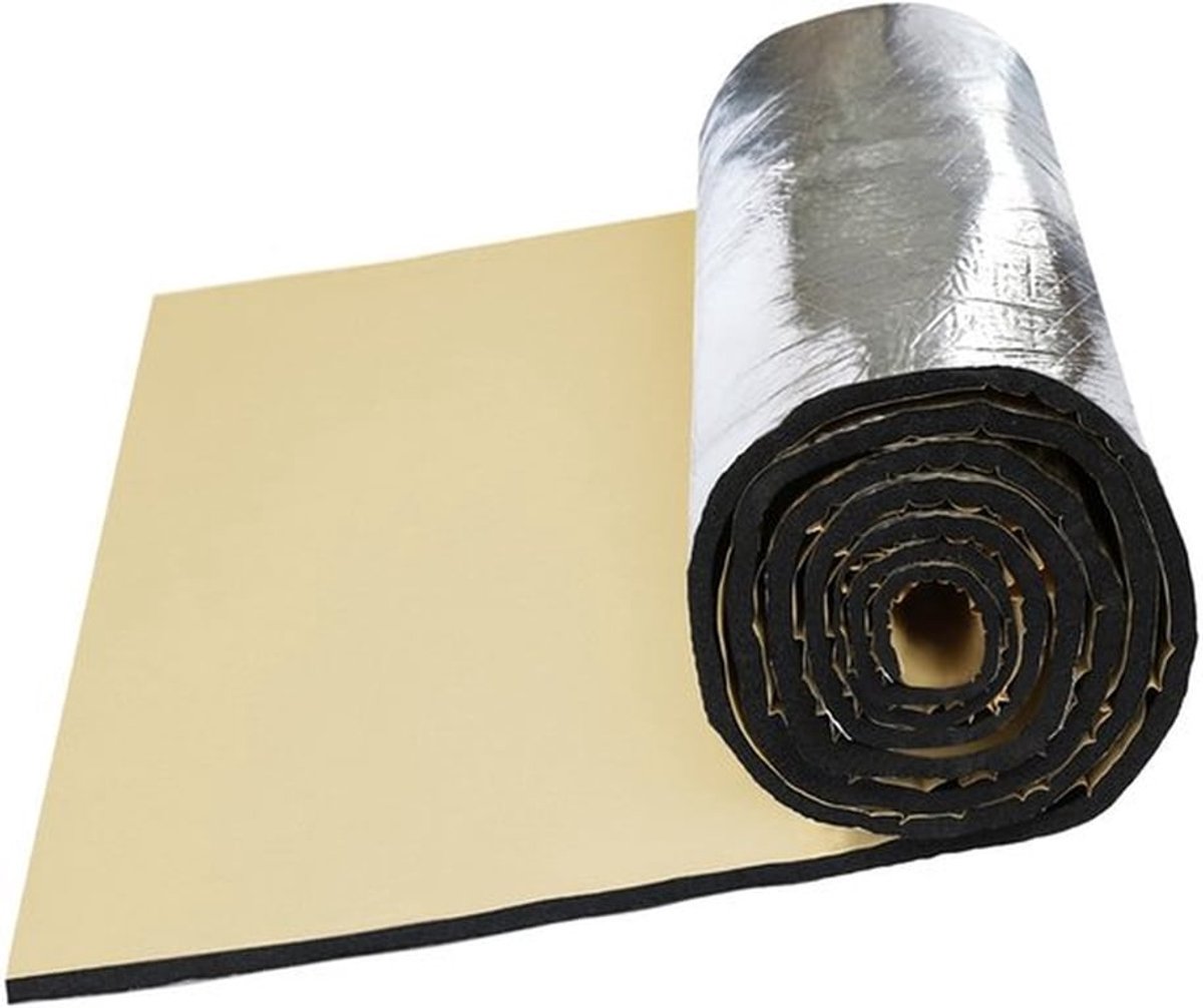 Geluidsisolatie Mat 30 cm x 102 cm - Geluidsdemper - Hittebescherming - Zelfklevend - Schokbestendig - Waterdicht