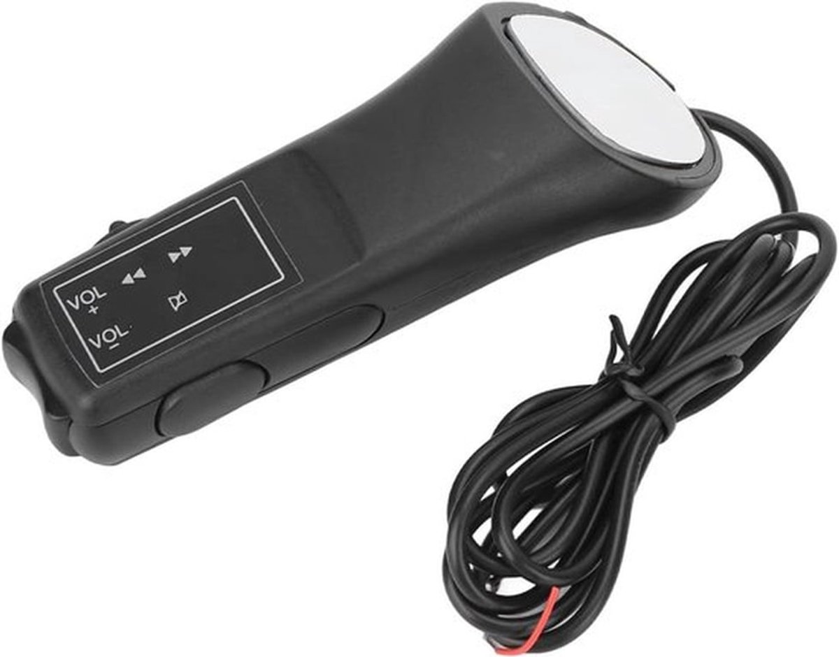 - Auto Stuurwiel Controller - Multifunctionele Bedrade DVD Navigatie Stuurwiel Afstandsbediening Knoppen - Universeel - Zwart - Geschikt voor Auto's