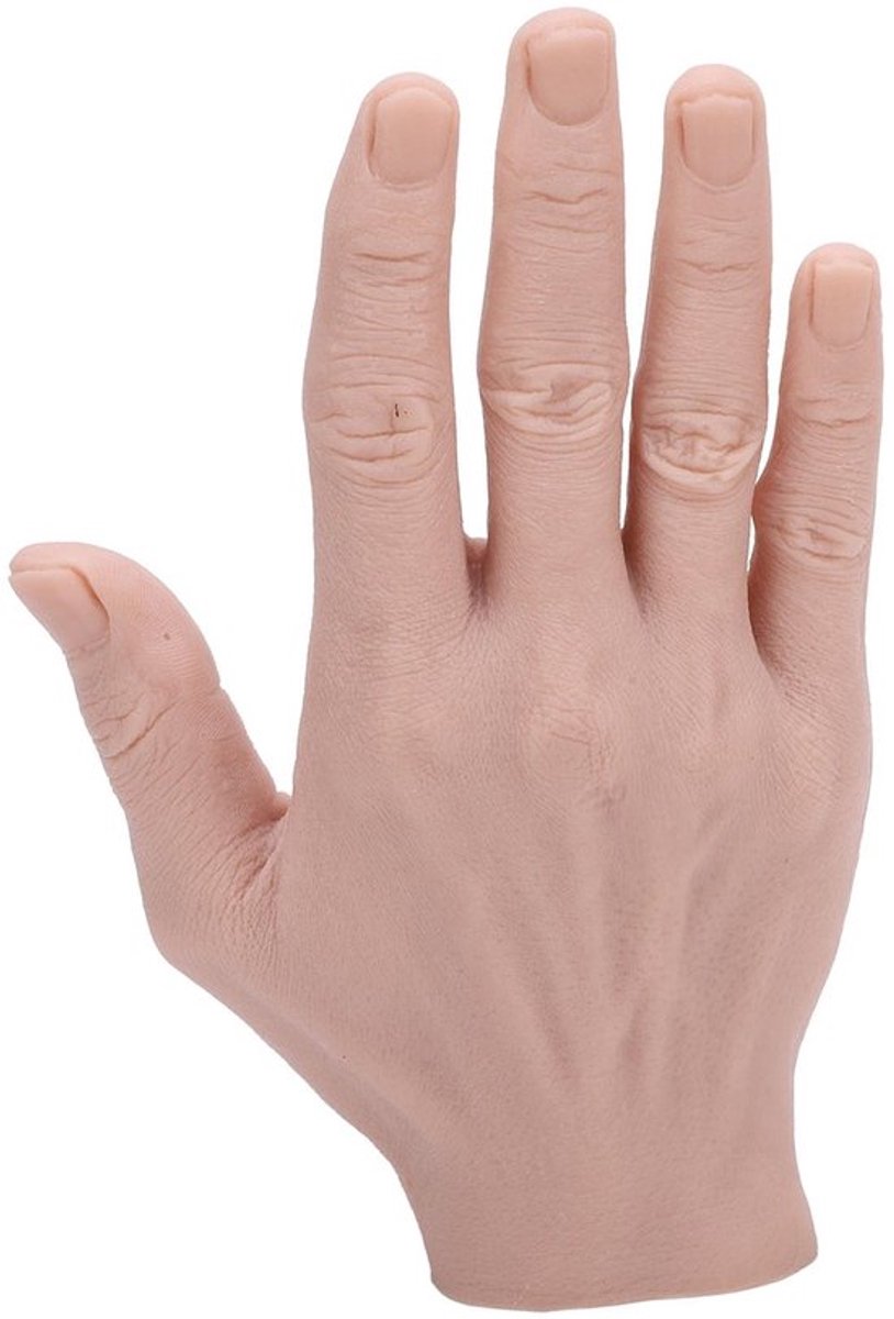 Handmodel Realistisch - Siliconen Mannelijk - Herbruikbaar - Buigbaar - Oefenhand - 18 x 11 Cm
