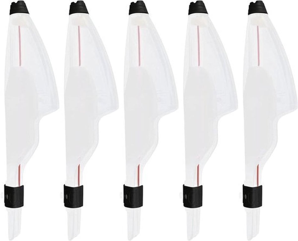 - Hengel-tipbeschermer - Accessoires - 5 stuks - Zee Hengel - Paalkoppen - Rock Pole 1 - Geschikt voor hengels - Zwart-Efficiënt - Visuitrusting