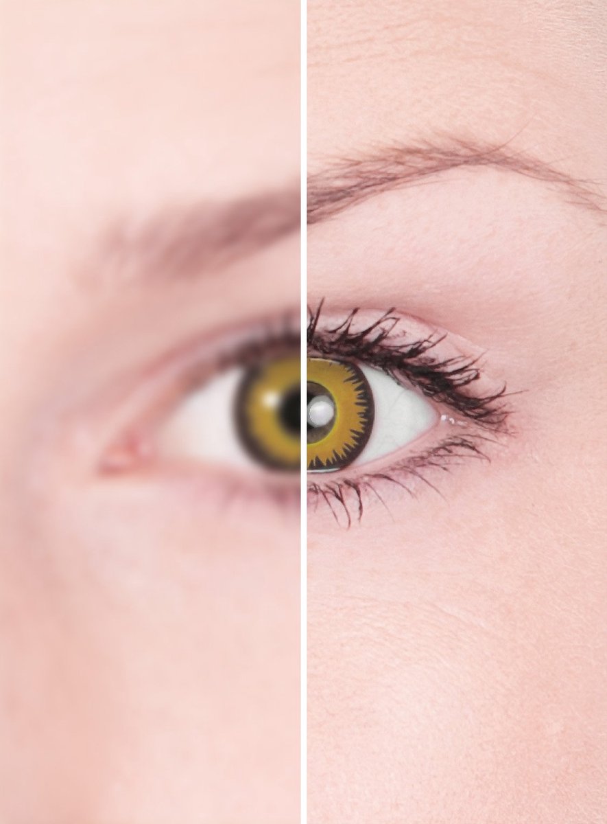Leeuw contactlens met dioptrie