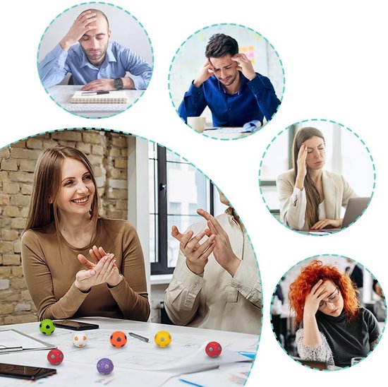 36 Stuks Voetbal Vinger Speelgoed, 3.5cm Spinner Speelgoed | Stressballen, Fidget Spinner Ballen voor Feestjes, Klassediploma's en Sensorisch Speelgoed voor Tieners en Volwassenen — afbeelding 4