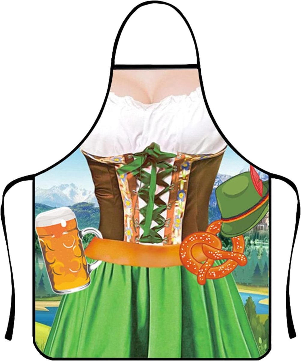 Grappige en unieke kookschort voor mannen, ideaal voor het Oktoberfest, BBQ en feestelijke gelegenheden, waterdicht en persoonlijk aanpasbaar