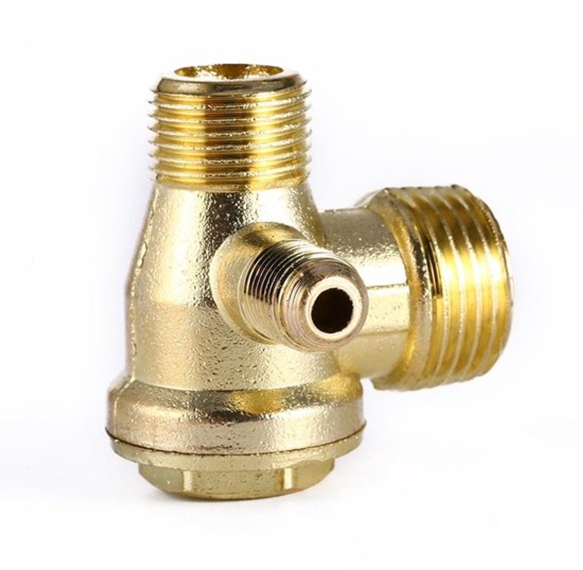 Zinklegering Terugslagklep 90 Graden - Eenrichtingsafvoerklep - Eenvoudig te installeren - 1/2 en 3/8 inch draad - Duurzaam materiaal - G..