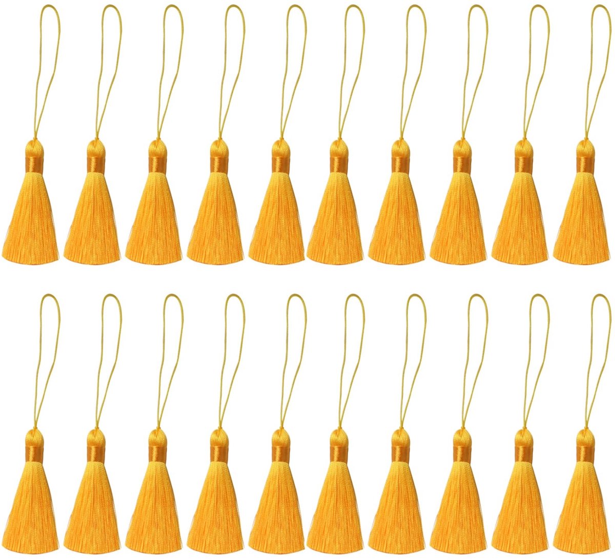 Solidchoice - 20 Handgemaakte Gouden Kwastjes voor Creatieve Projecten