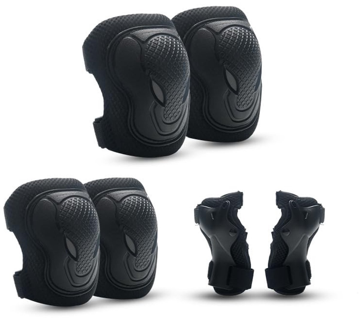 Solidchoice - 6-in-1 Beschermset voor Kinderen met Knie- en Elleboogbeschermers