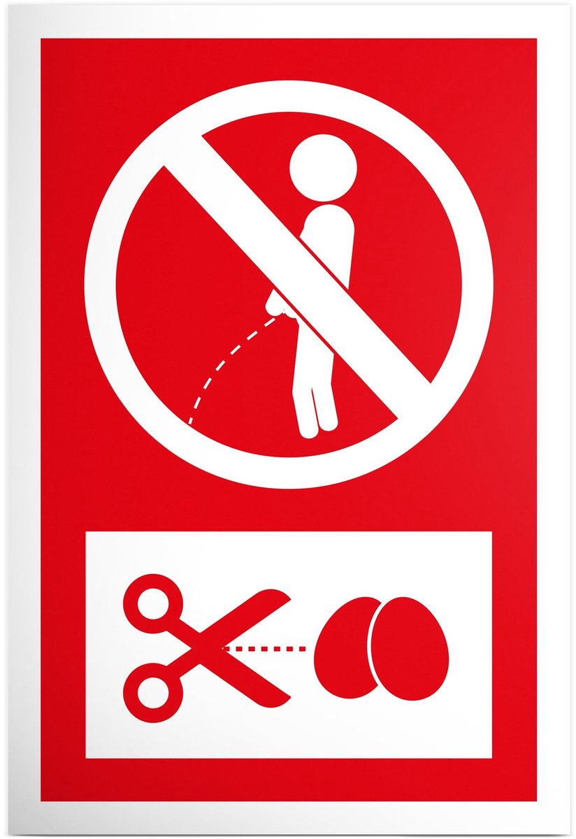 Solidchoice - Urineren Verboden Deurbord 20 x 30 cm