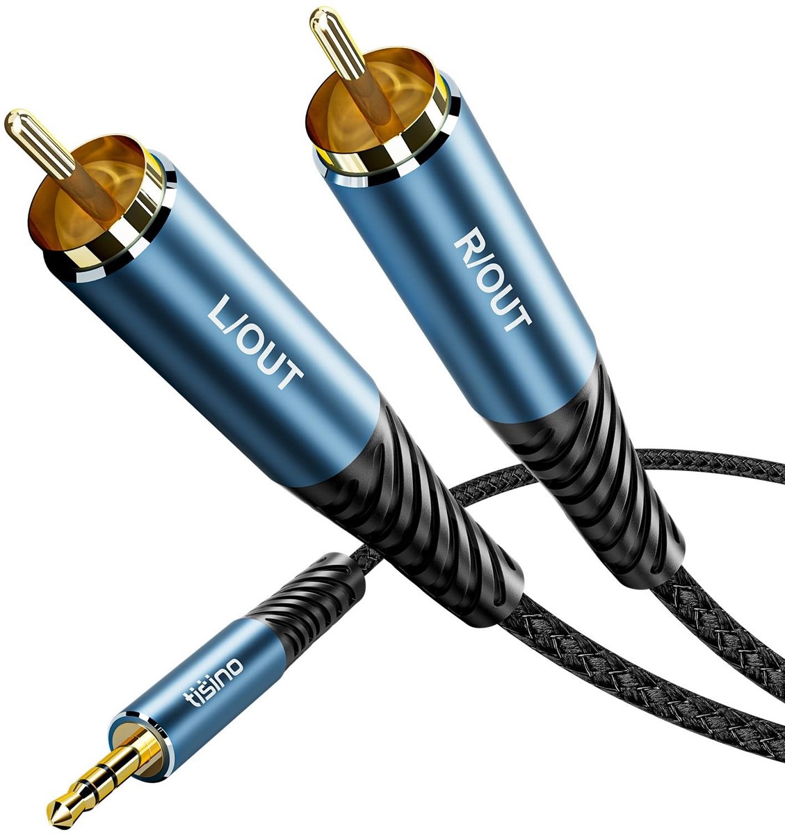 Solidchoice - 3.5mm naar 2 RCA Audiokabel 1.5m