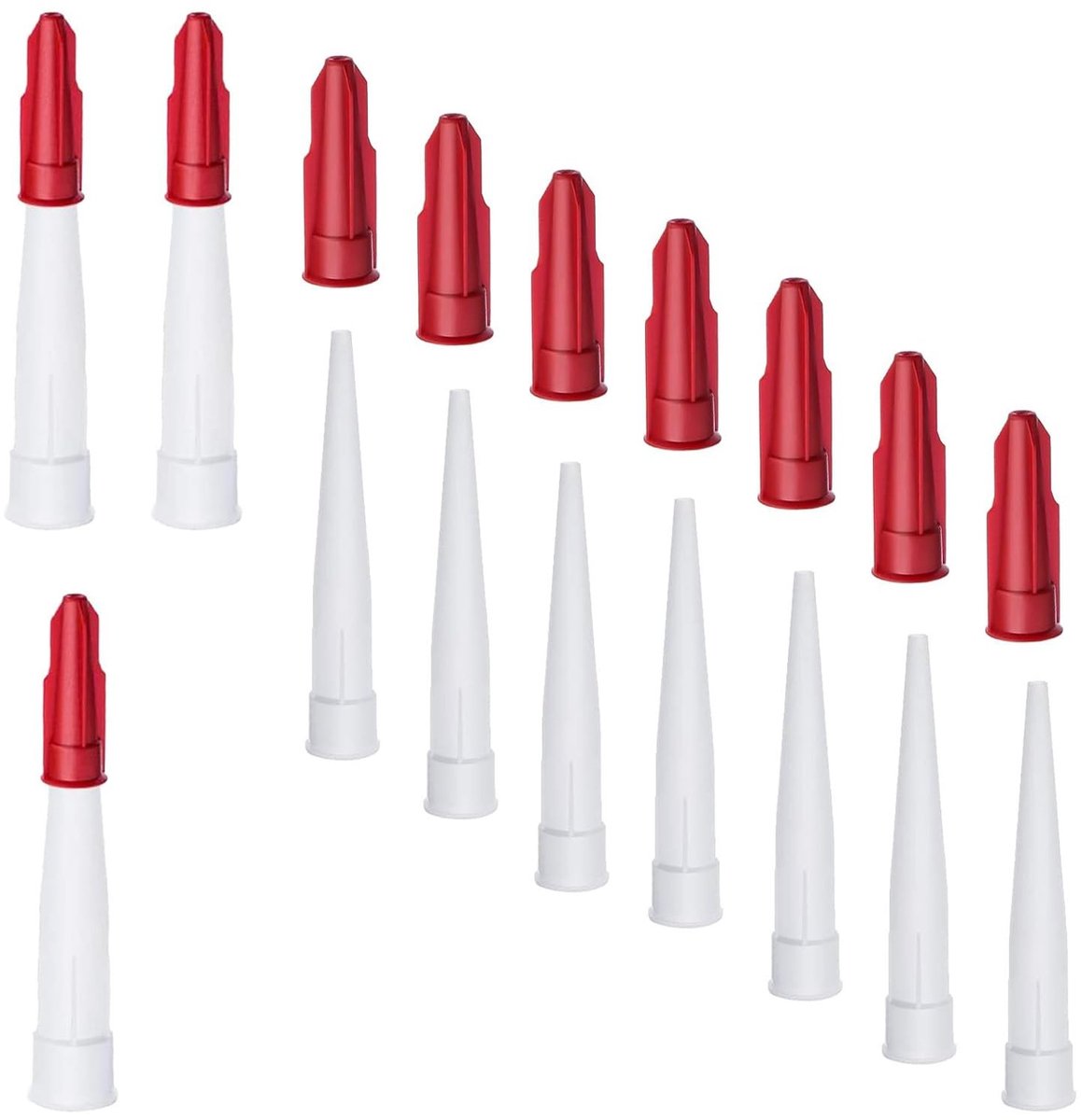 Solidchoice - Set van 10 Resealbare Cartridge Tips voor Lijmpistool