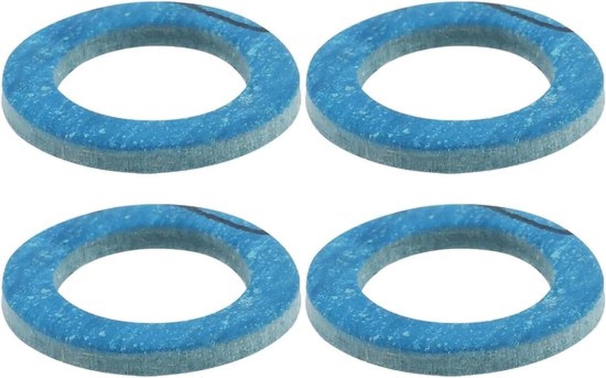 Olie Afvoer Plug Afdichtring - Compatibel met Toyota en Citroen - Rubber - Set van 4 Afdichtringen - Geschikt voor diverse modellen - Zwart.