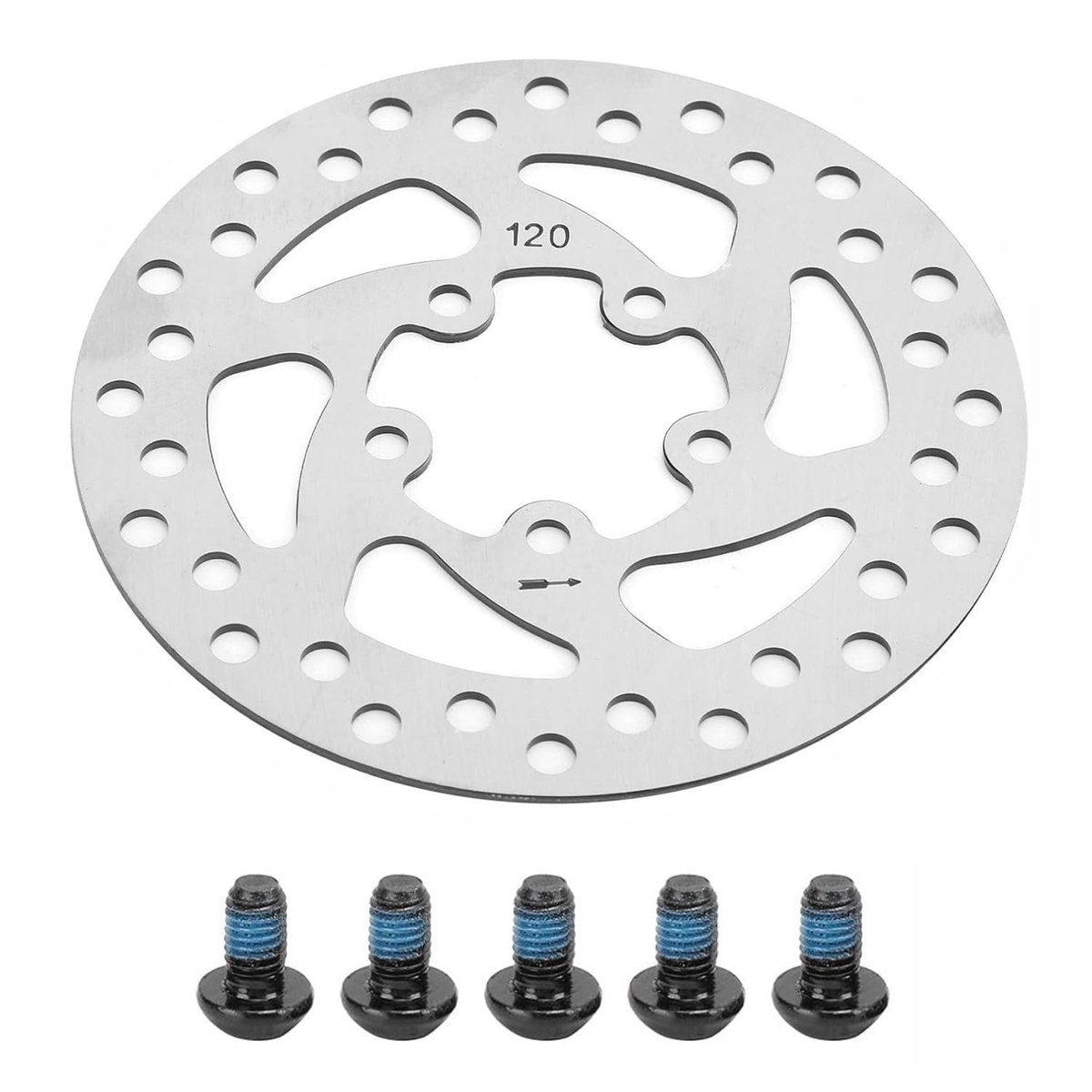 Solidchoice - 120mm Remschijf met Schroeven voor Elektrische Scooter
