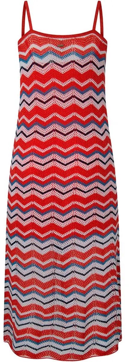 Pepe Jeans Frida Mouwloze Jurk Rood XL Vrouw