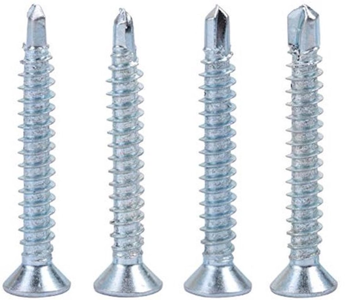 M4.2 Zelfborende Schroeven - 50 Stuks Plat Hoofd Galvaniseerd Voor Plafonds en Dunne Plaat