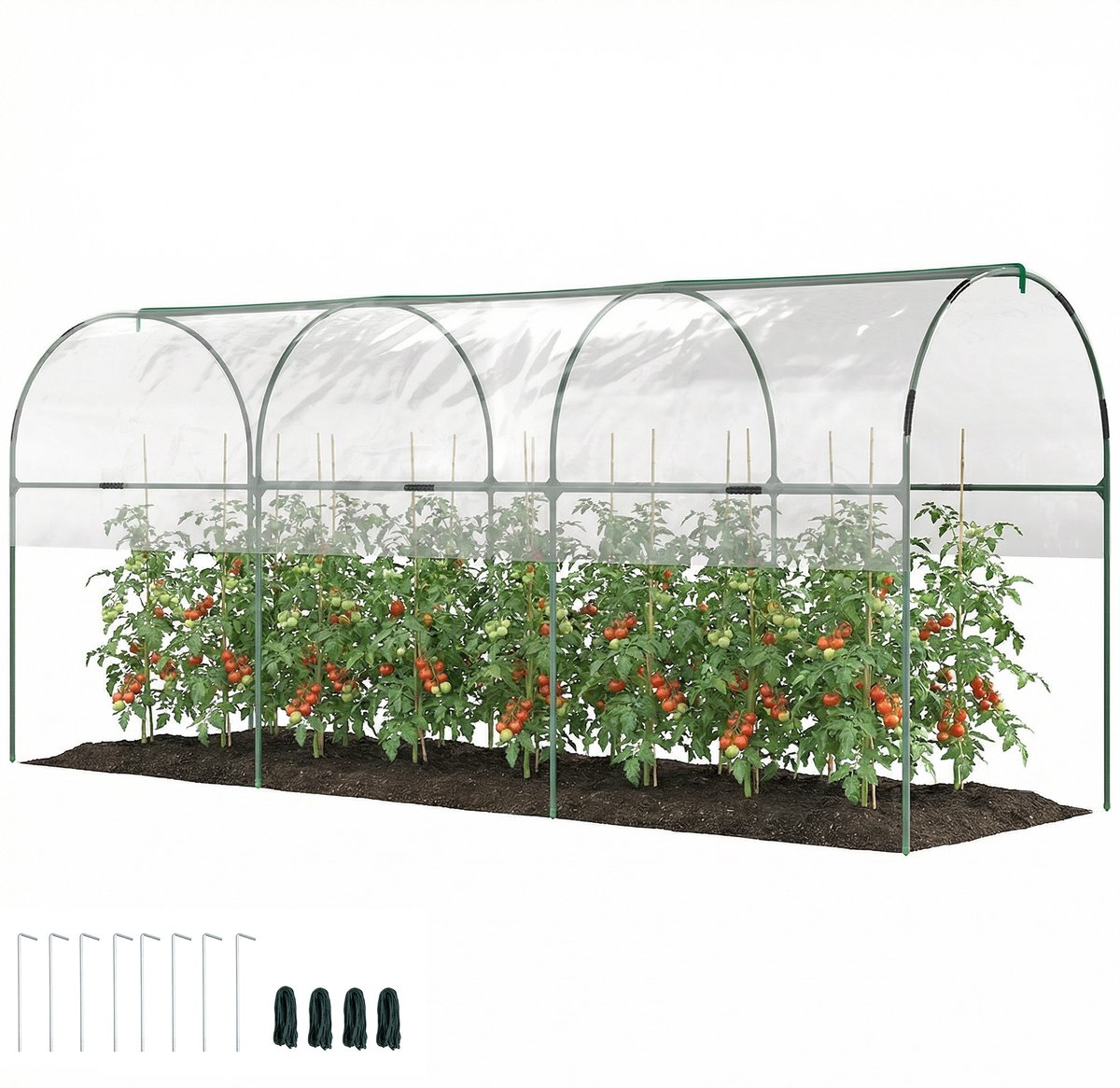 Outsunny-Kas-PVC-400x123x171cm-Transparant