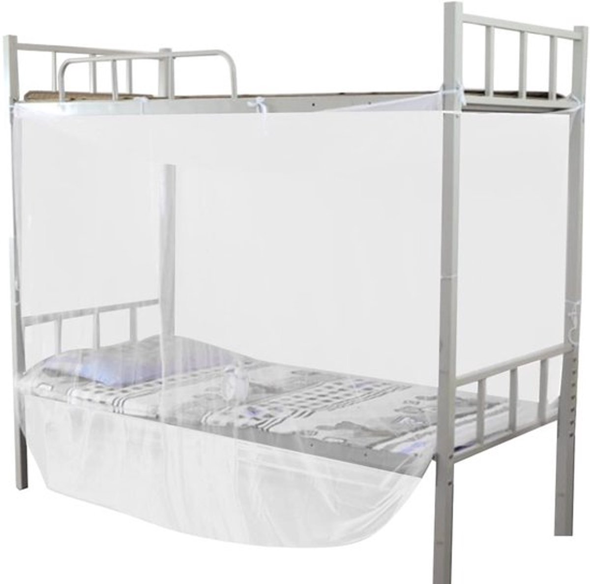 Bedluifelgordijnen Polyester - Muggenbescherming - Opvouwbaar - Eenvoudig te monteren - Geschikt voor stapelbed - Afmetingen 90 x 190 x 150 cm - Klamboe