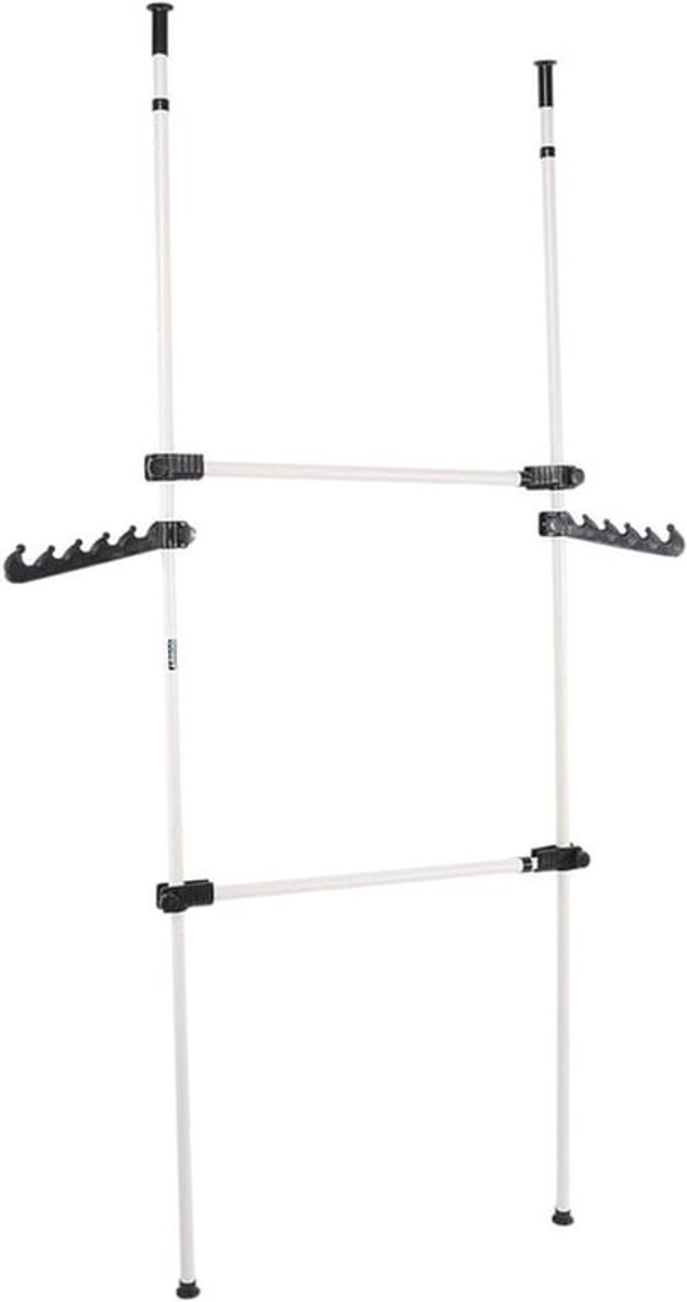 Telescopische Kledingrek voor de Muur - Verstelbaar, Multifunctioneel en Ruimtebesparend voor Slaapkamer, Woonkamer en Kledingwinkel 80-139 cm