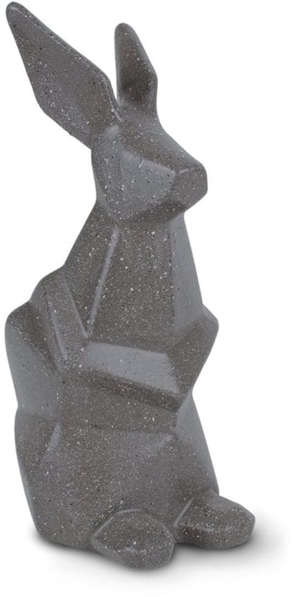 Paashaas Beeld Handgemaakt - Decoratieve Figuur - Paasdecoratie - Lentedecoratie - Hoogwaardig Keramiek - 25 cm Hoog - Decoratief Figuur