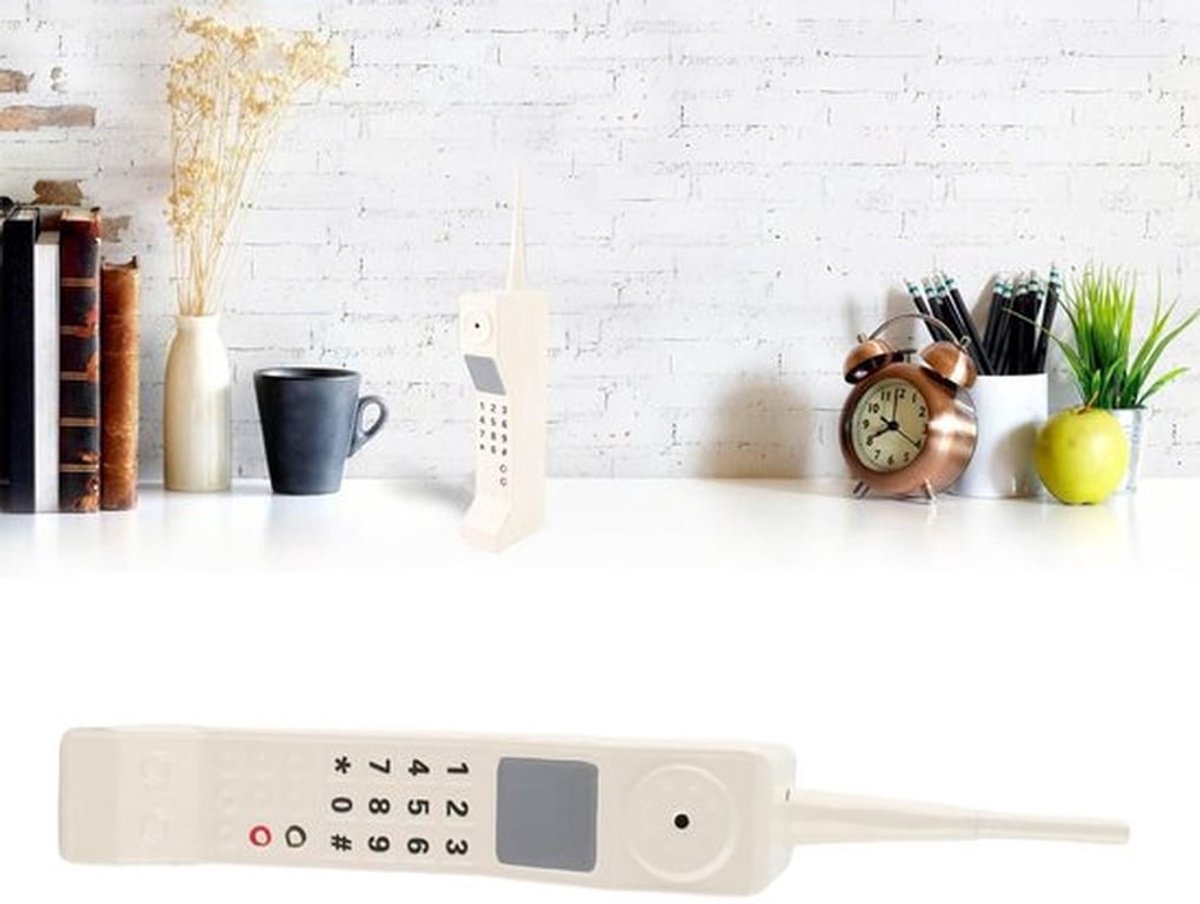 Mobiele Telefoon Ornament - Retro Baksteen Model - Duurzaam IJzer - Decoratie Woonkamer - Fotografie Rekwisieten - Uniek Ontwerp