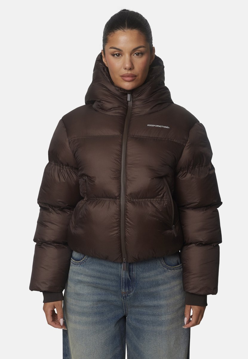 Good For Nothing Outdoorjas Nylon Vrouwen Bruin