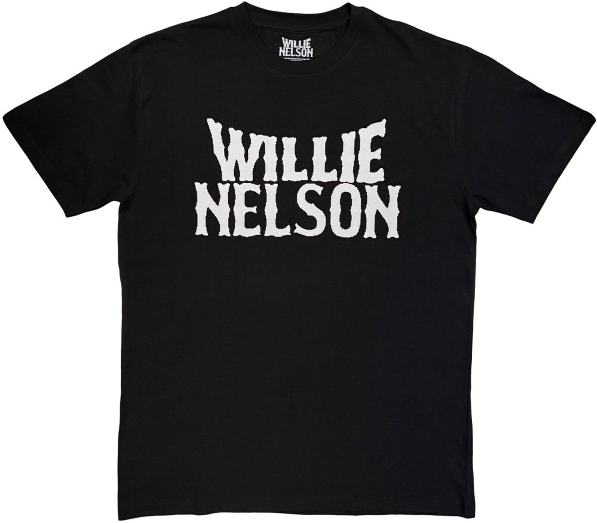 Willie Nelson - Logo Mono Heren Tshirt - S - Zwart