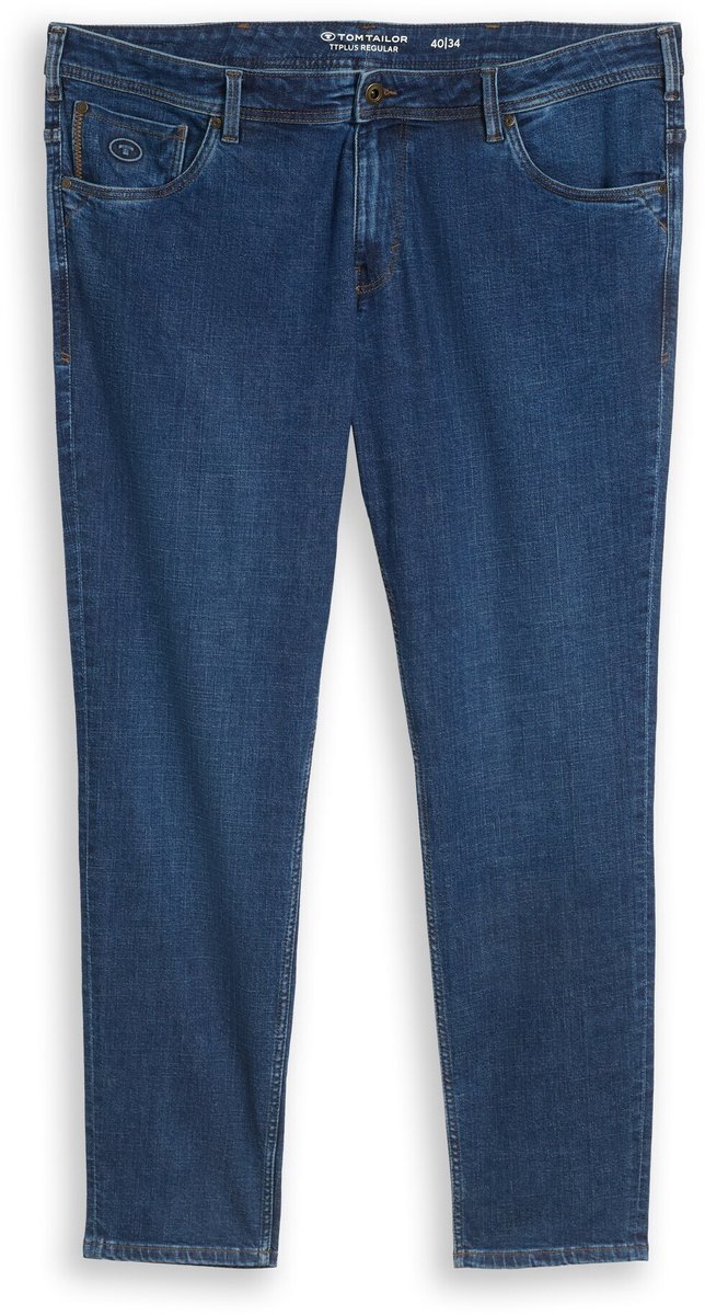 Tom Tailor - Plus Size - TTPLUS REGULAR-jeans - Maat 42/32 - dark stone bright blue denim