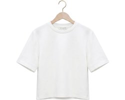 MSCH Copenhagen Mschmaelee Ima Q 2 4 Sweatshirt Tops & T-shirts Dames - Shirt - Gebroken wit - Maat S/M