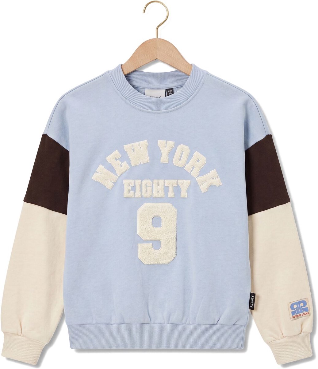 Retour Ginny Truien & Vesten Meisjes - Sweater - Hoodie - Vest- Lichtblauw - Maat 158/164