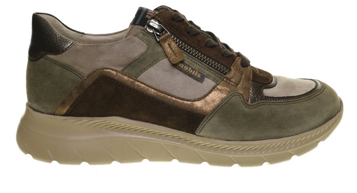 Mobils Rommy Comfortschoenen Bruin Groen Dames maat 40