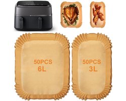100 stuks bakpapier voor Philips Airfryer 3000 en 5000 serie