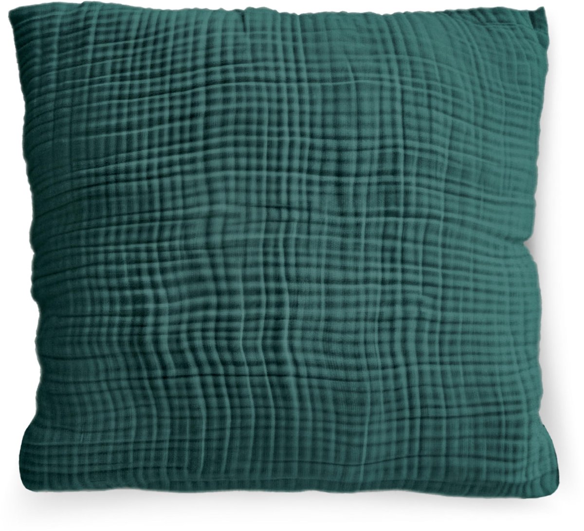 Kussenhoes van Bio-Musselin 30 x 30 cm, 100% Organisch Katoen, Malachiet