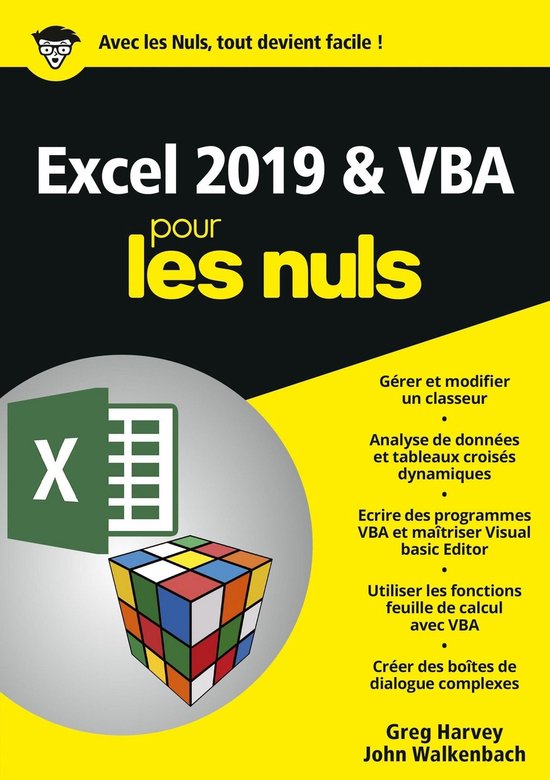 Excel 2019 & VBA Mégapoche pour les Nuls - cover