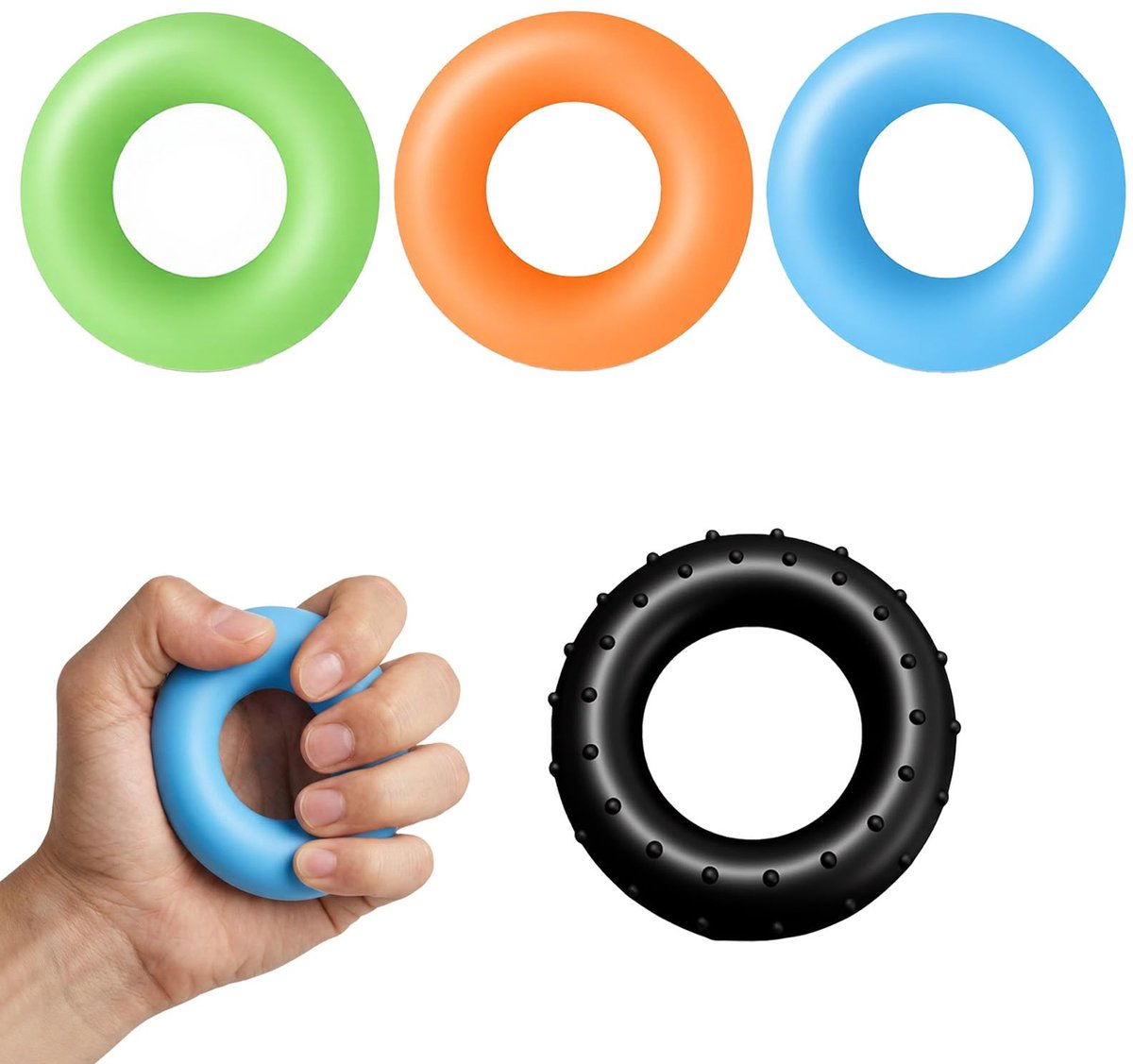 Handtrainer Set - Gripkracht Trainer met 4 Weerstanden voor Hand en Onderarm