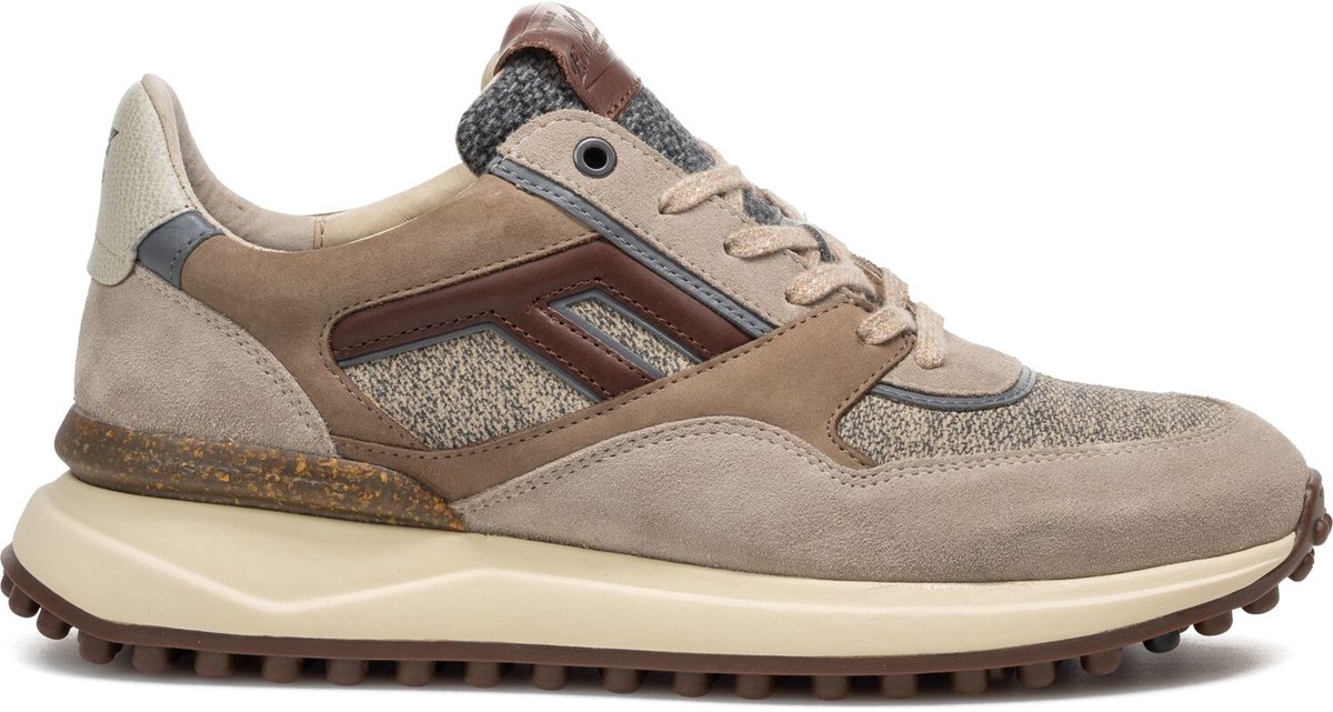 Floris Van Bommel Sfm-10139 Noppi Sneakers - Textiel - Heren - Beige - Maat 40