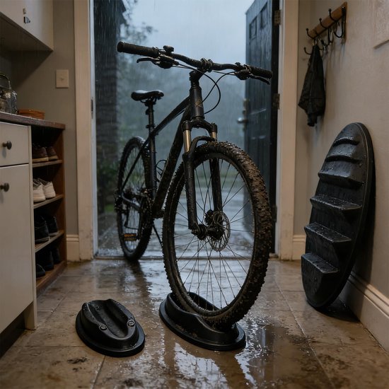 Vorderradsteun voor Rollentrainer Fiets - Hoogteverstelling en Bodbescherming — afbeelding 5