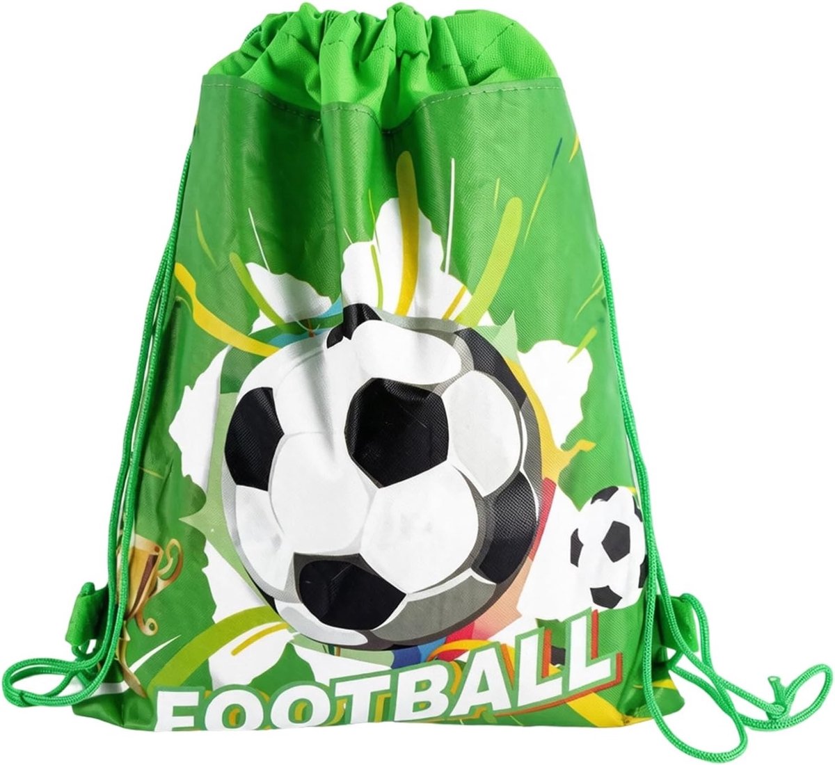 Voetbalrugzak - Zwart - 34 x 27 cm - Opvouwbare Tas van Duurzaam Materiaal - Voor Kinderen