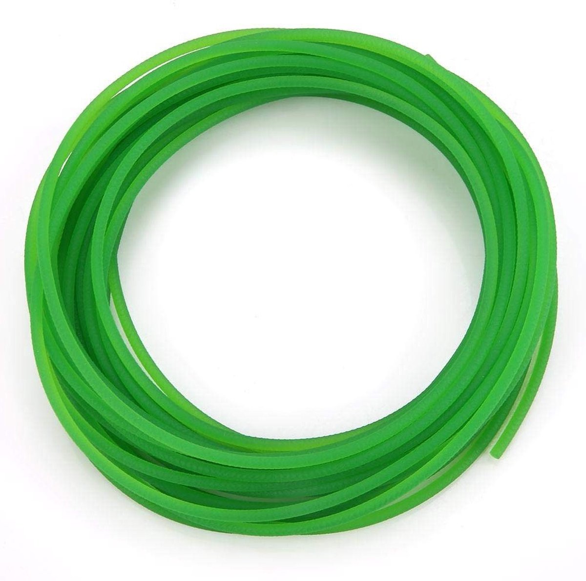 Ronde PU Strap met Ruwe Afwerking, PU Aandrijftransmissieband in Groen (3mm x 10m) voor Diverse Toepassingen, Duurzaam en Flexibel