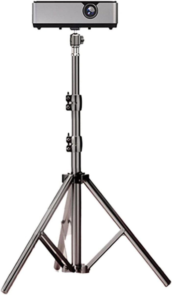 Projector Beugel - Vloer Statief - Films Kijken - Verstelbare Hoogte - 56-210cm - Zwart