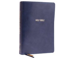 NKJV, Foundation Study Bible, Large Print, Leathersoft, Blue, Red Letter, Comfort Print