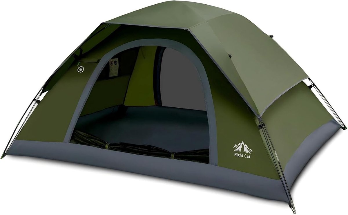 Night Cat Tent voor 1 Persoon Kamperen: Waterdichte Rugzaktent voor 1 Man Eenvoudige Opzet Lichtgewicht Voor Wandelingen in de Achtertuin