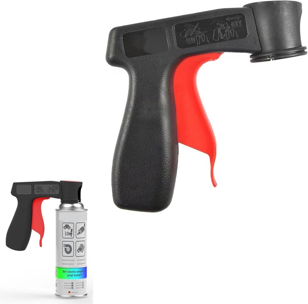 Draagbare sprayverfgrip voor universele spuitbussen, ideaal voor precisieverf en klussen