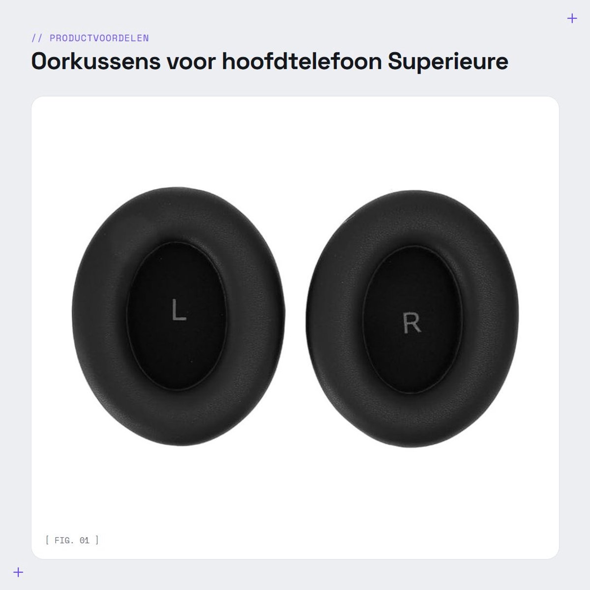 Dailygoods - Oorkussens voor hoofdtelefoon - Superieure geluidsisolatie - Ongeëvenaard comfort - Eiwitleer - Upgrade jouw hoofdtelefoon - Geschikt voo...