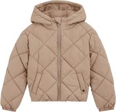 WE Fashion Meisjes oversized gewatteerde jas met capuchon
