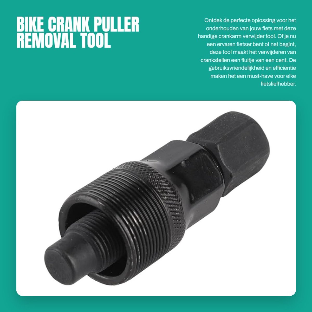 Dailygoods- Crankarmtrekker Eenvoudig te Gebruiken - Fietsgereedschap Koffer - Fietsgereedschap Set - Gereedschapskoffer Fiets - Fietsgereedschap Toolbox - Schokbestendig en Duurzaam