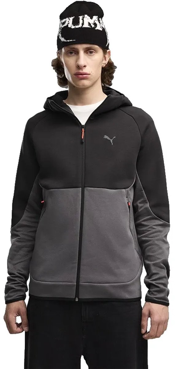 Puma Tech Slim Elevated Sweatshirt Met Rits XL Man Grijs