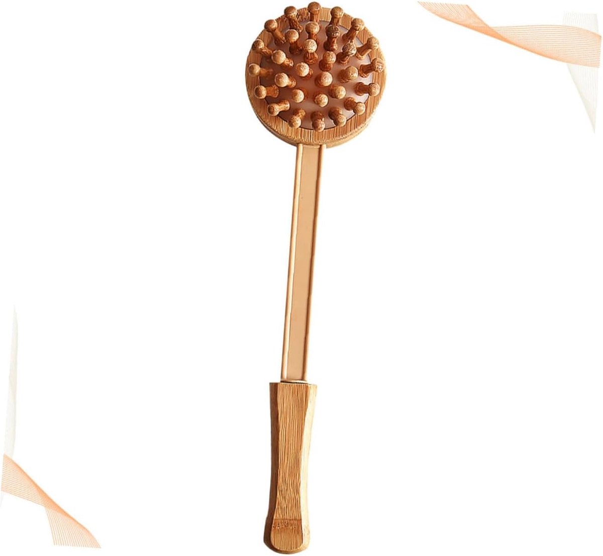 Massage Hamer - Ontspanningsstok - Spierontspanning - Dubbelzijdige kop - 43 cm - Bruin
