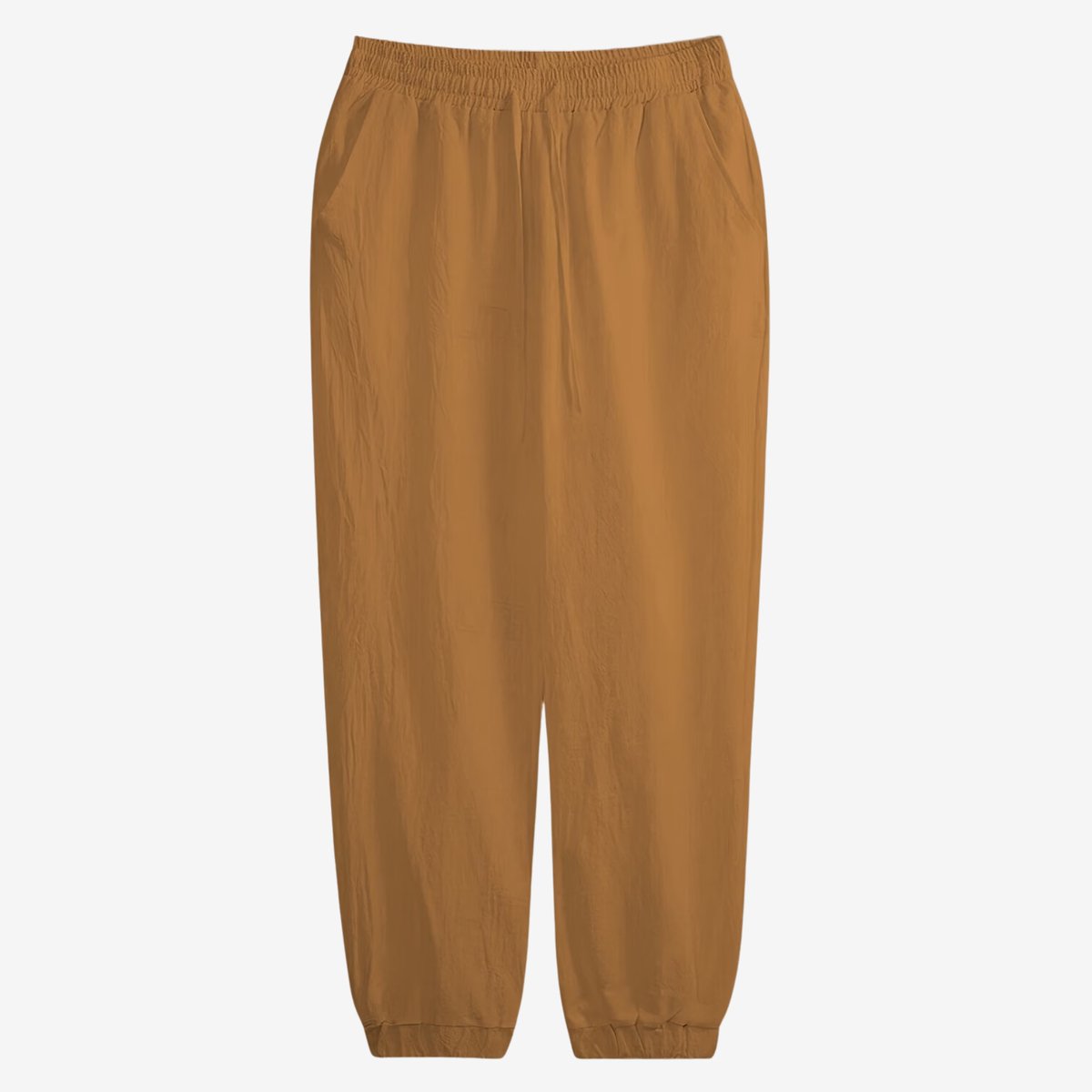 Currero Linnen Broek Heren Zomerbroek Volwassenen Lange Broek Pantalon Strandbroek Zomer Ibiza Stijl Linnenkleur Beige