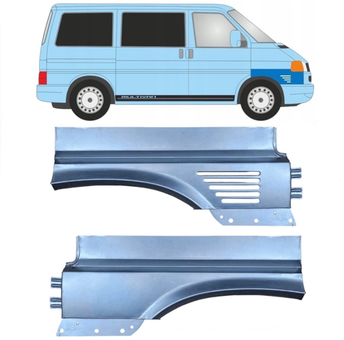 Reparatiepaneel voorspatbord voor Volkswagen Transporter T4 1996-2003