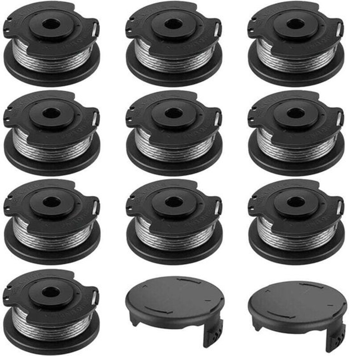 geschikt voor Bosch 10+2 vervangende nylon spoelen F016800569/F016800385, geschikt voor Bosch EasyGrassCut spoelen, geschikt voor 23SL/26S (1,65 mm diageschikt voorer, 4,9 m lengte).