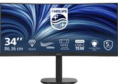 Philips 34B2N3500C - 34 inch Ultrawide Curved QHD Business Monitor - 120Hz - 5 jaar garantie