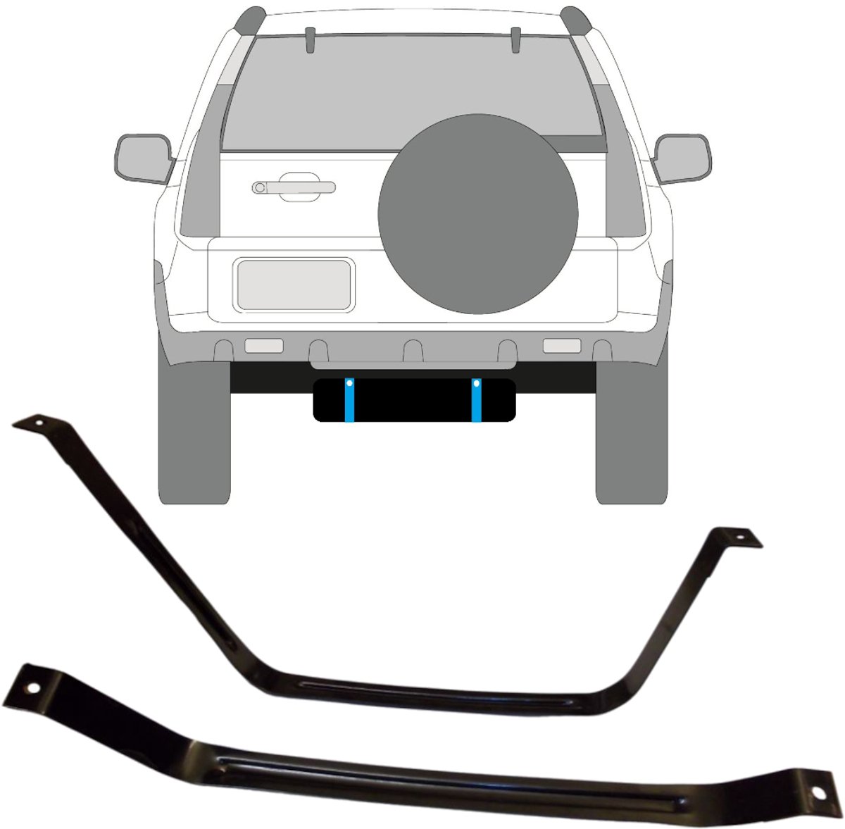 Brandstoftank klemmen voor Honda CR-V 2001-2006 DIESEL
